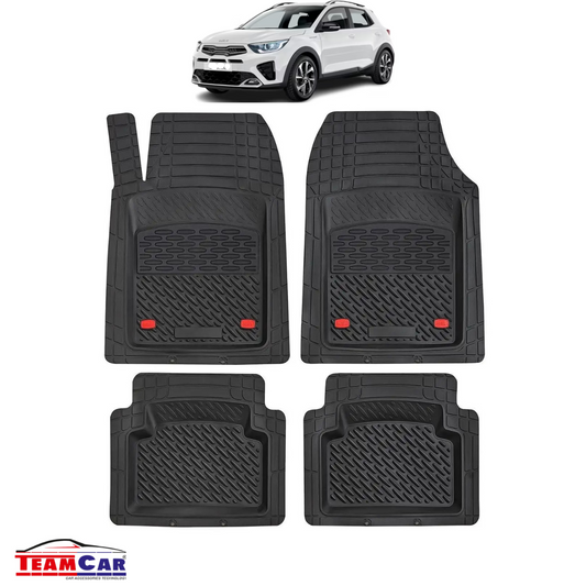 Covorase Auto TeamCar® Tip Tavita Compatibile Kia Stonic Generatia I (2017+) Negru Material Rezistent