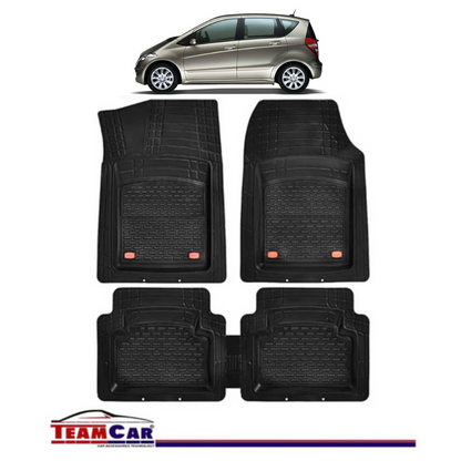 Covorase Auto TeamCar® Tip Tavita Compatibile Mercedes-Benz A-Class W169 (2004–2012) Negru Material Rezistent