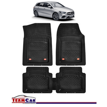 Covorase Auto TeamCar® Tip Tavita Compatibile Mercedes-Benz B-Class W247 (2019–prezent) Negru Material Rezistent