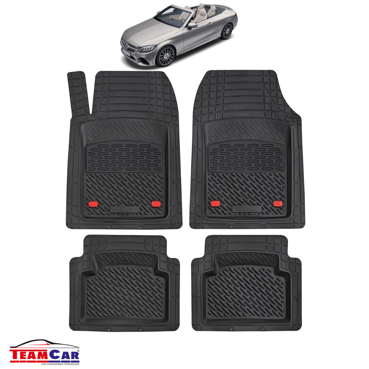 Covorase Auto TeamCar® Tip Tavita Compatibile Mercedes-Benz C-Class A205 Cabriolet (2016–2022)