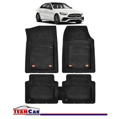 Covorase Auto TeamCar® Tip Tavita Compatibile Mercedes-Benz C-Class W206 (2021–prezent) Negru Material Rezistent