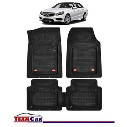 Covorase Auto TeamCar® Tip Tavita Compatibile Mercedes-Benz E-Class W212 (2009–2016) Negru Material Rezistent