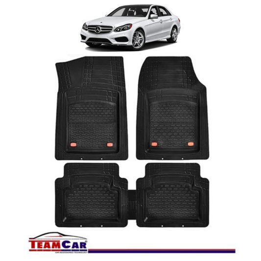 Covorase Auto TeamCar® Tip Tavita Compatibile Mercedes-Benz E-Class W212 (2009–2016) Negru Material Rezistent