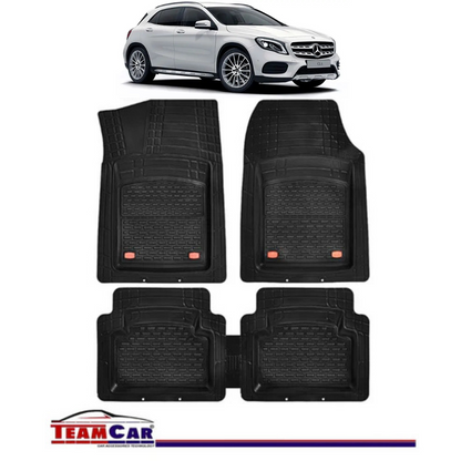 Covorase Auto TeamCar® Tip Tavita Compatibile Mercedes-Benz GLA X156 (2013–2019) Negru Material Rezistent
