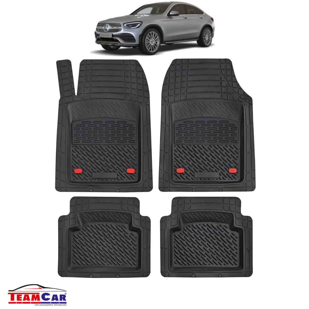 Covorase Auto TeamCar® Tip Tavita Compatibile Mercedes-Benz GLC C253 SUV Coupé (2016–2022)