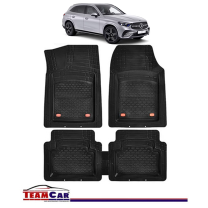 Covorase Auto TeamCar® Tip Tavita Compatibile Mercedes-Benz GLC X254 (2022–prezent) Negru, Material Rezistent