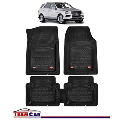 Covorase Auto TeamCar® Tip Tavita Compatibile Mercedes-Benz GLE W166 (2011–2019) Negru, Material Rezistent