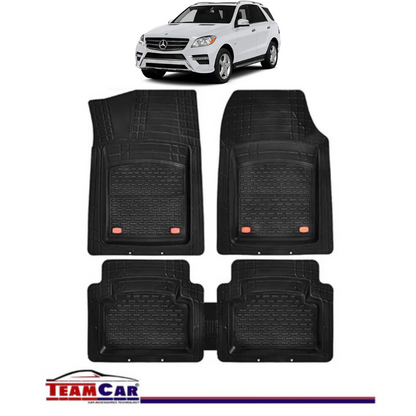 Covorase Auto TeamCar® Tip Tavita Compatibile Mercedes-Benz ML W166 (2011–2015) Negru, Material Rezistent