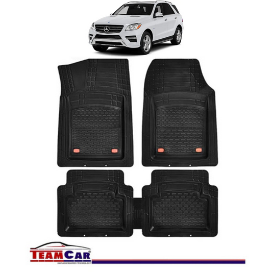 Covorase Auto TeamCar® Tip Tavita Compatibile Mercedes-Benz ML W166 (2011–2015) Negru, Material Rezistent