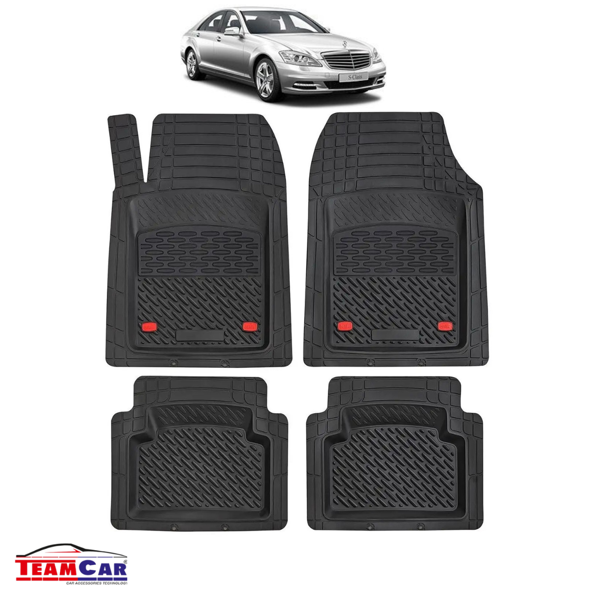 Covorase Auto TeamCar® Tip Tavita Compatibile Mercedes-Benz S-Class W221 Sedan (2005–2013)