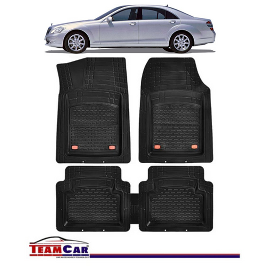 Covorase Auto TeamCar® Tip Tavita Compatibile Mercedes-Benz S-Class W221 (2005–2013) Negru Material Rezistent