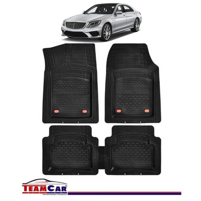 Covorase Auto TeamCar® Tip Tavita Compatibile Mercedes-Benz S-Class W222 (2013–2020) Negru Material Rezistent