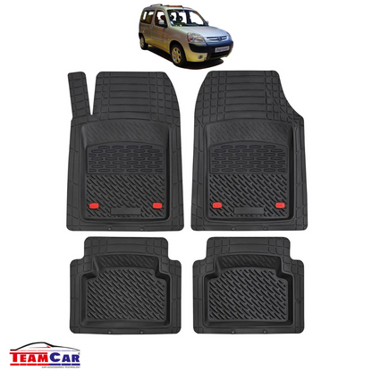 Covorase Auto TeamCar® Tip Tavita Compatibile Peugeot Partner I (1996-2008) Negru Material Rezistent