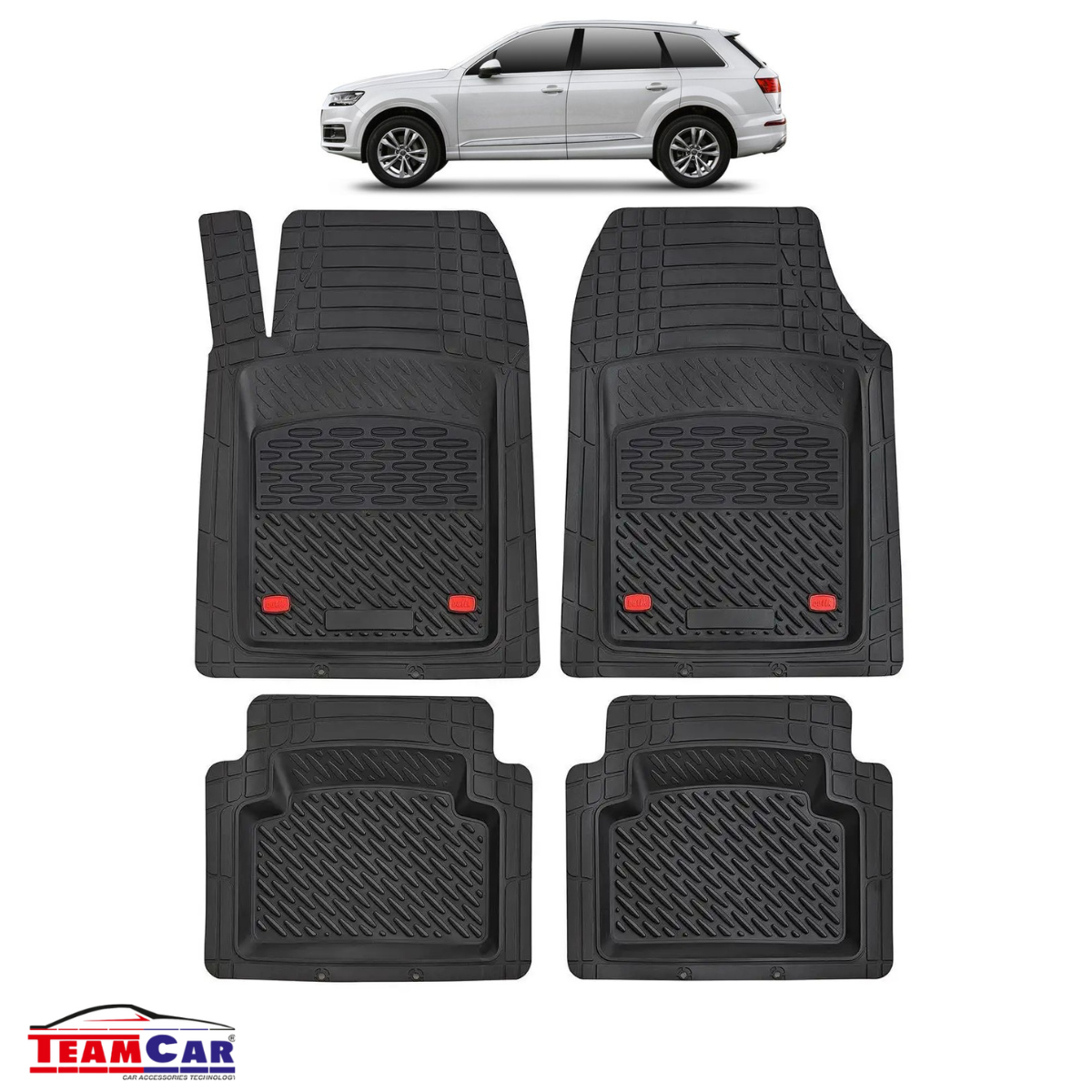 Covorase Auto TeamCar® Tip Tavita Compatibile Audi Q7 4M SUV (2015–2025)
