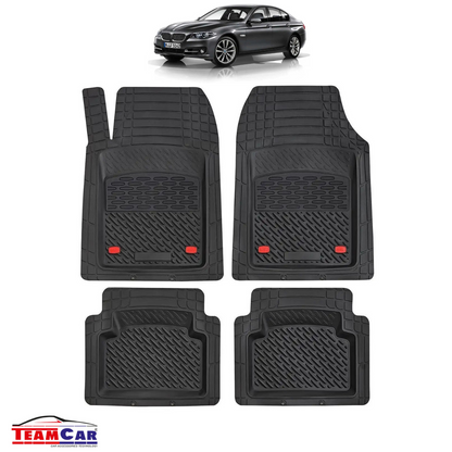 Covorase Auto TeamCar® Tip Tavita Compatibile BMW Seria 5 F10/F11 (2010–2017) Negru, Material Rezistent