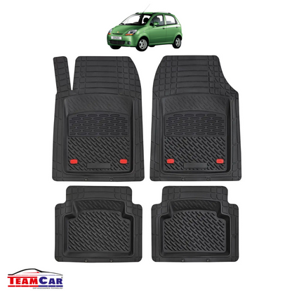 Covorase Auto TeamCar® Tip Tavita Compatibile Chevrolet Spark M200 (2005–2010) Negru Material Rezistent