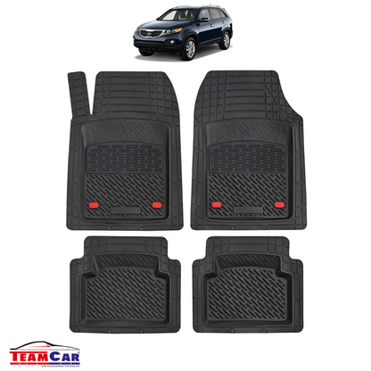Covorase Auto TeamCar® Kia Sorento XM (2009-2014) - Negru - Cauciuc Rezistent Tip Tavita