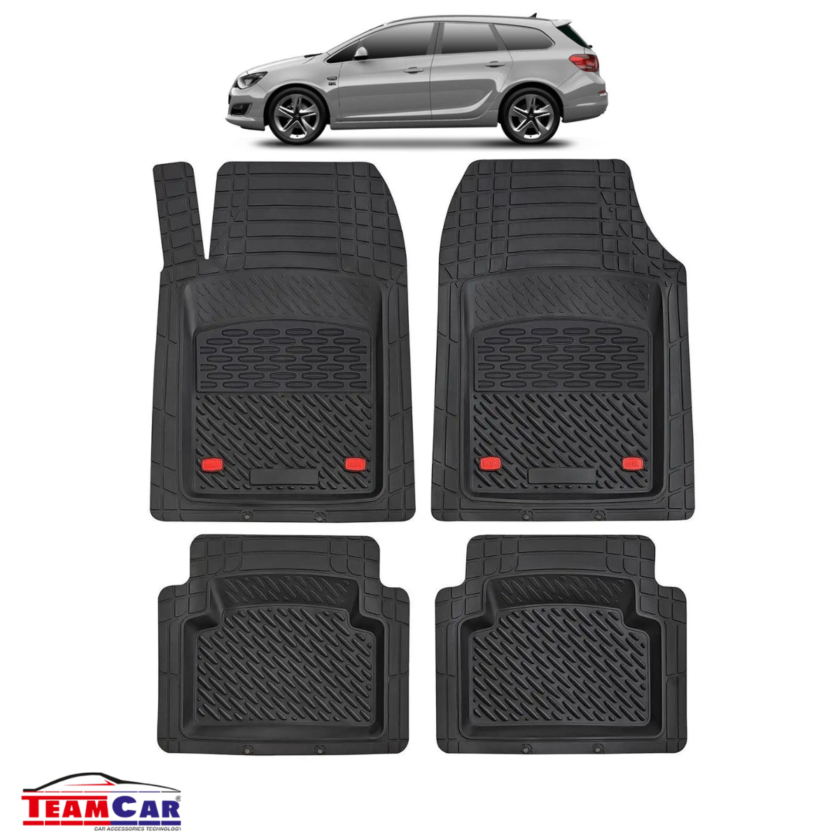 Covorase Auto TeamCar® Tip Tavita Compatibile Opel Astra J (Mk6) Combi / Sports Tourer (2009–2015)