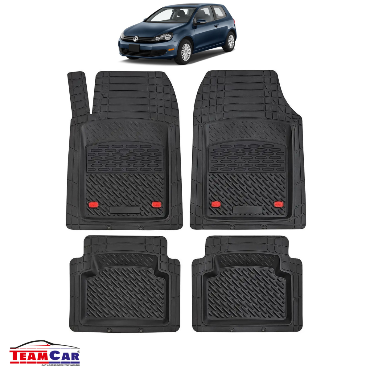 Covorase Auto TeamCar® Tip Tavita Compatibile Volkswagen Golf Mk6 Hatchback 3 uși (2008–2013)