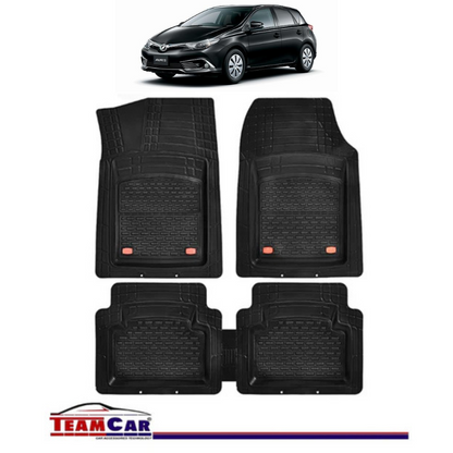 Covorase Auto TeamCar® Tip Tavita Compatibile Toyota Auris Generatia II (2012–2018) Negru Material Rezistent