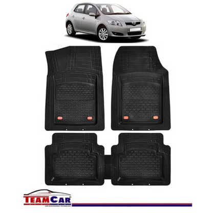 Covorase Auto TeamCar® Tip Tavita Compatibile Toyota Auris (2006–2012) Negru Material Rezistent