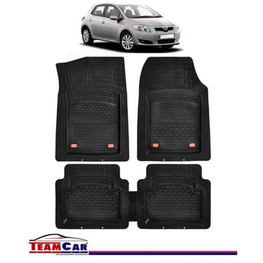 Covorase Auto TeamCar® Tip Tavita Compatibile Toyota Auris (2006–2012) Negru Material Rezistent