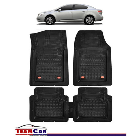 Covorase Auto TeamCar® Tip Tavita Compatibile Toyota Avensis Generatia III (2009–2018) Negru Material Rezistent