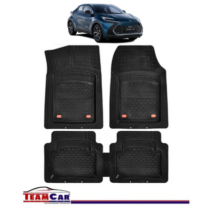 Covorase Auto TeamCar® Tip Tavita Compatibile Toyota CH-R II (2023+) Negru Material Rezistent