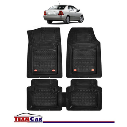 Covorase Auto TeamCar® Tip Tavita Compatibile Toyota Corolla Generatia IX (2000–2007) Negru Material Rezistent