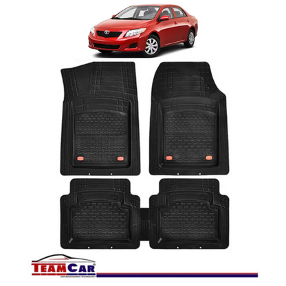 Covorase Auto TeamCar® Tip Tavita Compatibile Toyota Corolla Generatia X (2006–2013) Negru Material Rezistent
