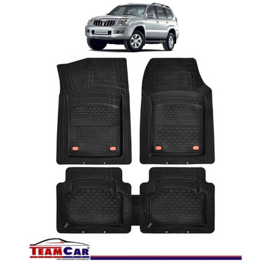 Covorase Auto TeamCar® Tip Tavita Compatibile Toyota Land Cruiser J120 (2002–2009) Negru Material Rezistent