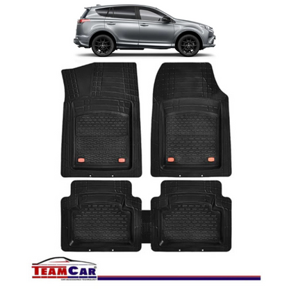 Covorase Auto TeamCar® Tip Tavita Compatibile Toyota RAV4 Generatia IV (2013–2018) Negru Material Rezistent