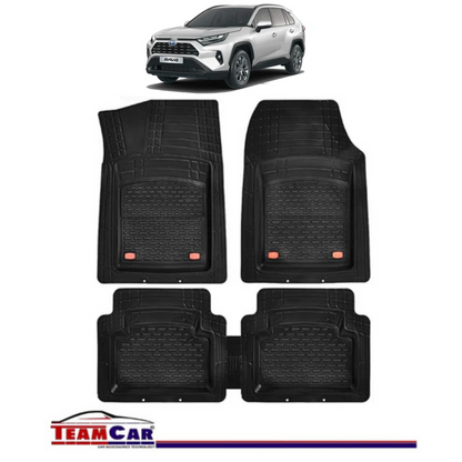Covorase Auto TeamCar® Tip Tavita Compatibile Toyota RAV4 V (2019+) Negru Material Rezistent
