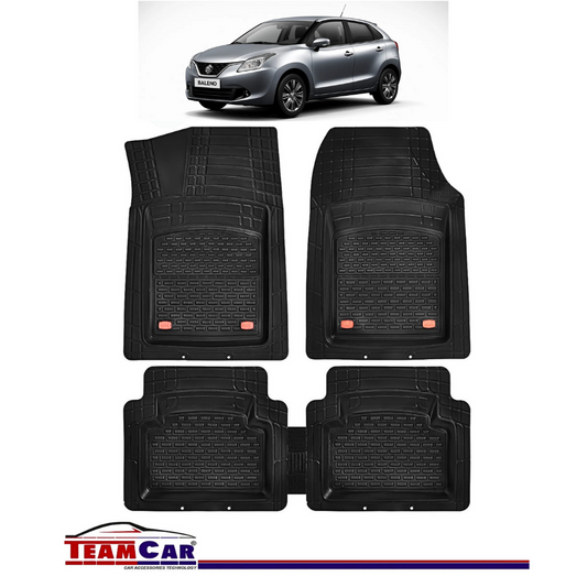 Covorase Auto TeamCar® Tip Tavita Compatibile Suzuki Baleno II (2015–2022) Negru Material Rezistent