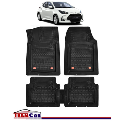 Covorase Auto TeamCar® Tip Tavita Compatibile Toyota Yaris Generatia IV (2020+) Negru Material Rezistent