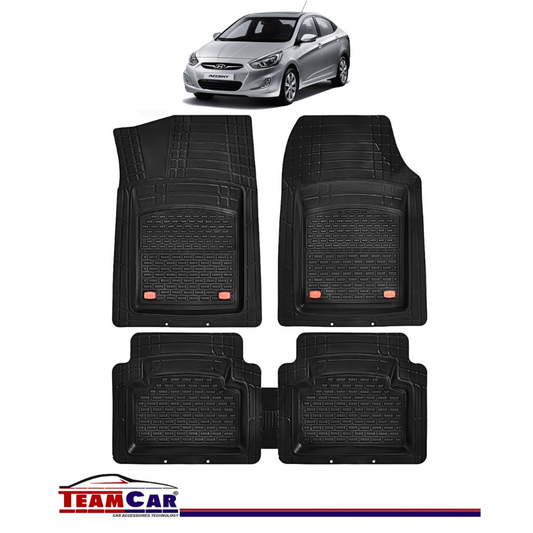 Covorase Auto TeamCar® Hyundai Accent IV (2011-2017) - Cauciuc Tip Tavita