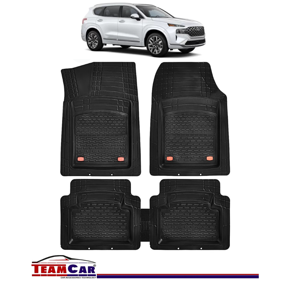 Covorase Auto TeamCar® Hyundai Santa Fe IV (2018-2024) - Cauciuc Tip Tavita