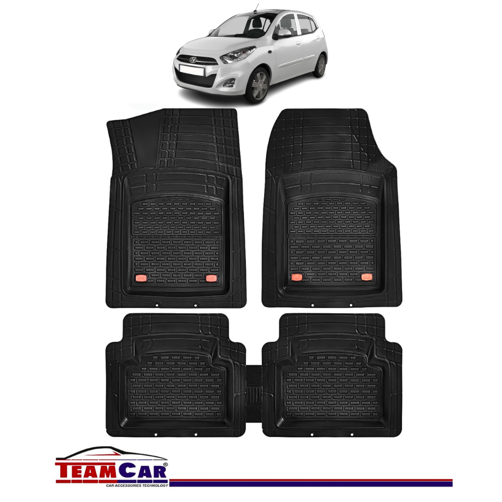 Covorase Auto TeamCar® Hyundai i10 I (2007-2013) - Cauciuc Tip Tavita