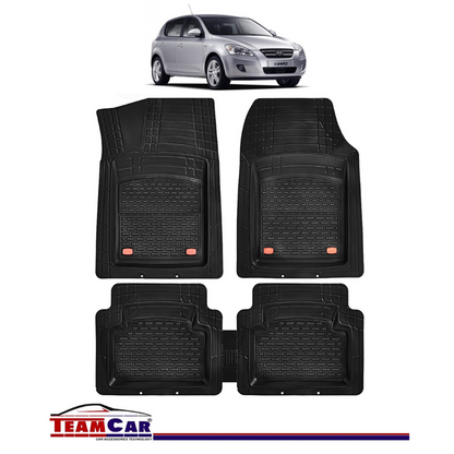 Covorase Auto TeamCar® Kia Ceed ED (2006-2012) - Negru - Cauciuc Rezistent Tip Tavita