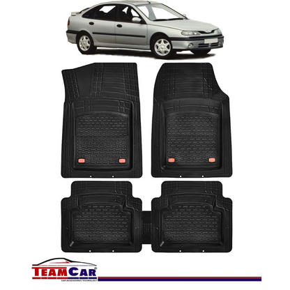 Covorase Auto TeamCar® Tip Tavita Compatibile Renault Laguna I (1994-2001) Negru Material Rezistent