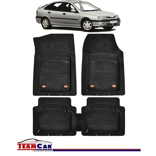 Covorase Auto TeamCar® Tip Tavita Compatibile Renault Laguna I (1994-2001) Negru Material Rezistent