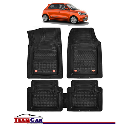 Covorase Auto TeamCar® Tip Tavita Compatibile Renault Twingo III (2014-2024) Negru Material Rezistent