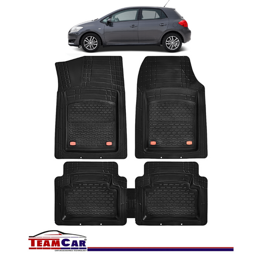 Covorase Auto TeamCar® Tip Tavita Compatibile Toyota Auris I (2006-2012) Negru Material Rezistent