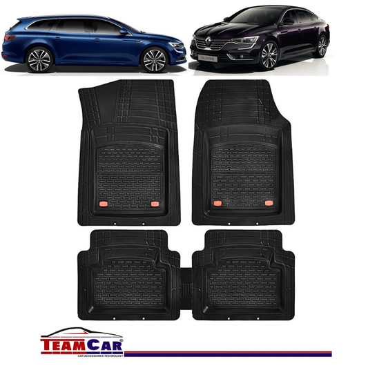 Covorase Auto TeamCar® Tip Tavita Compatibile Renault Talisman Sedan/ Estate (2015-2024) Negru