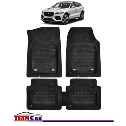 Covorase Auto TeamCar® Tip Tavita Compatibile Jaguar F-Pace I (2016+) Negru Material Rezistent
