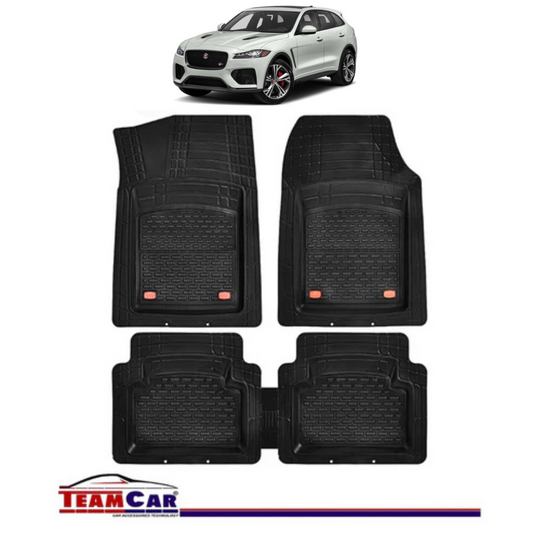 Covorase Auto TeamCar® Tip Tavita Compatibile Jaguar F-Pace I (2016+) Negru Material Rezistent