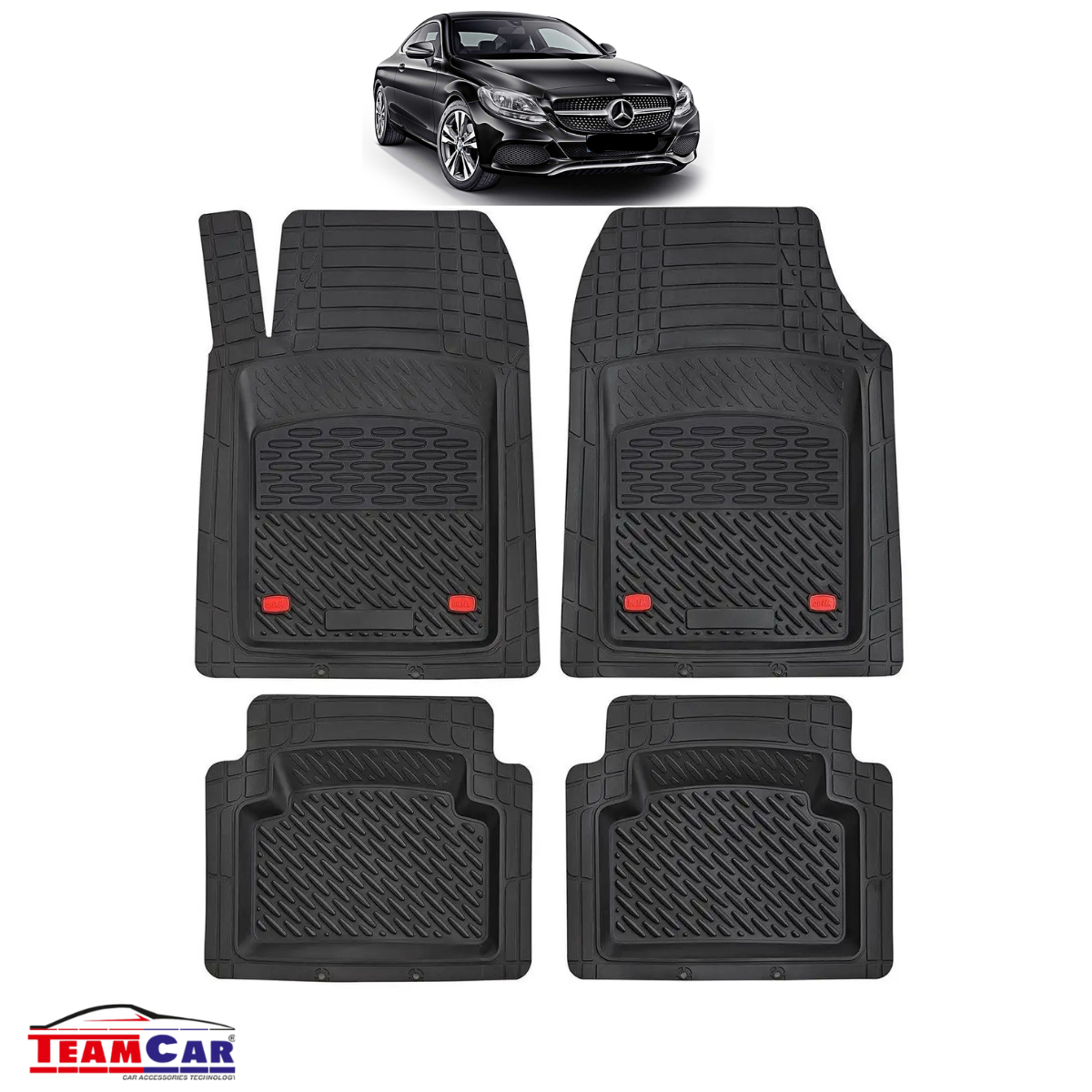 Covorase Auto TeamCar® Tip Tavita Compatibile Mercedes-Benz C-Class C205 Coupé (2016–2022)