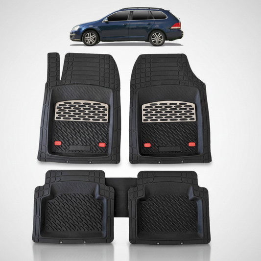 Covorase Auto TeamCar® Tip Tavita Compatibile Volkswagen Golf 5 Variant (2003–2009) Negru antracit