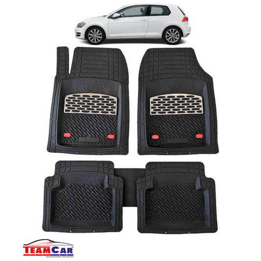 Covorase Auto TeamCar® Tip Tavita Compatibile Volkswagen Golf 7 Hatchback 3 uși (2012–2020) Negru marmorat)