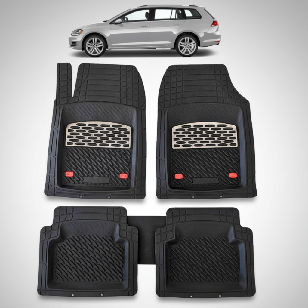 Covorase Auto TeamCar® Tip Tavita Volkswagen Golf 7 Variant (2012–2020) Negru marmorat
